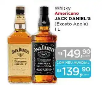 Supermercados Mundial Whisky Americano JACK DANIEL'S oferta