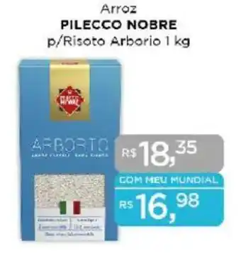 Supermercados Mundial Arroz PILECCO NOBRE p/Risoto Arborio oferta