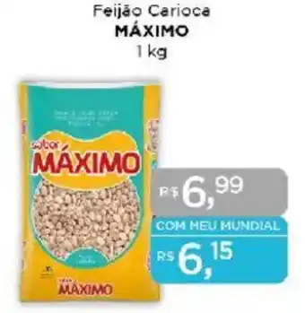 Supermercados Mundial Feijão Carioca MÁXIMO oferta