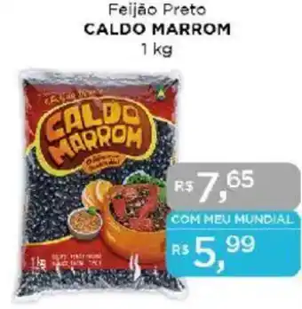 Supermercados Mundial Feijão Preto CALDO MARROM oferta