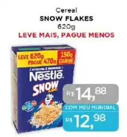 Supermercados Mundial Cereal SNOW FLAKES oferta