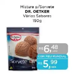 Supermercados Mundial Mistura p/Sorvete DR. OETKER Vários Sabores oferta