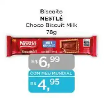 Supermercados Mundial Biscoito NESTLÉ Choco Biscuit Milk oferta