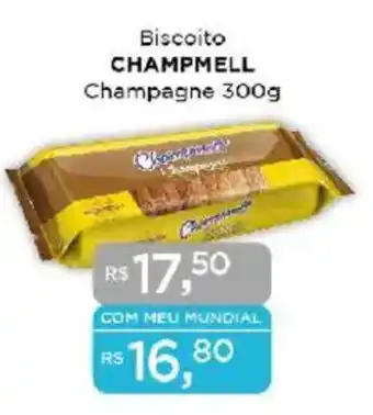 Supermercados Mundial Biscoito CHAMPMELL Champagne oferta