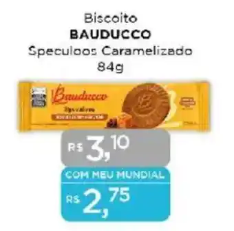 Supermercados Mundial Biscoito BAUDUCCO Speculoos Caramelizado oferta