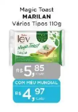 Supermercados Mundial Magic Toast MARILAN Vários Tipos oferta