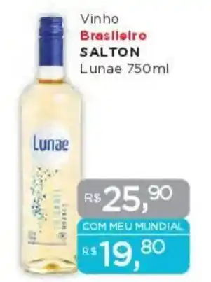 Supermercados Mundial Vinho Brasileiro SALTON Lunae oferta