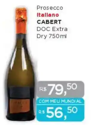 Supermercados Mundial Prosecco Itallano CABERT DOC Extra Dry oferta