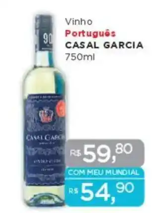 Supermercados Mundial Vinho Português CASAL GARCIA oferta