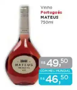 Supermercados Mundial Vinho Português MATEUS oferta