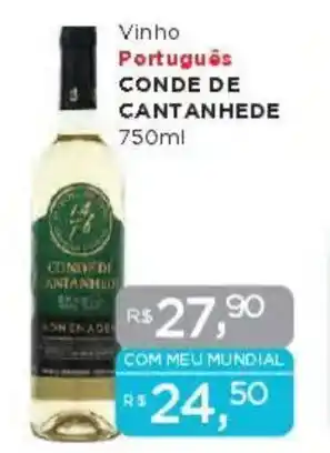 Supermercados Mundial Vinho Português CONDE DE CANTANHEDE oferta