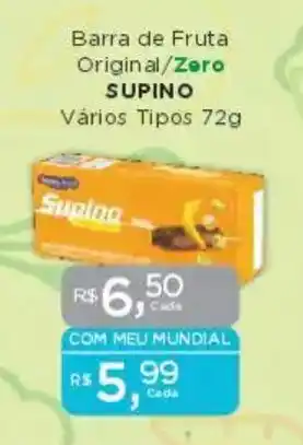 Supermercados Mundial Barra de Fruta Original/Zero SUPINO Vários Tipos oferta