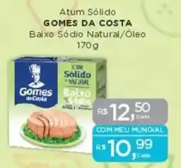 Supermercados Mundial Atum Sólido GOMES DA COSTA Baixo Sódio Natural/Óleo oferta