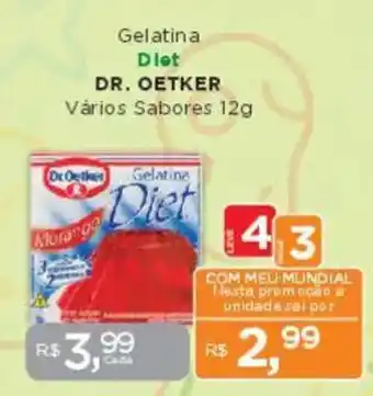 Supermercados Mundial Gelatina Diet DR. OETKER Vários Sabores oferta