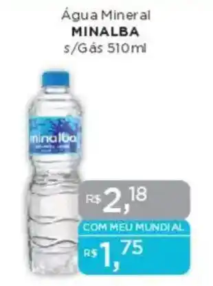 Supermercados Mundial Água Mineral MINALBA s/Gás oferta