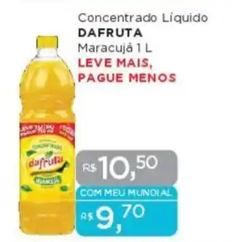 Supermercados Mundial Concentrado Líquido DAFRUTA Maracujá oferta