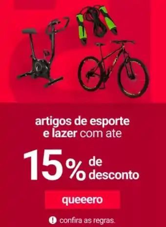 Lojas Americanas artigos de esporte e lazer com ate oferta