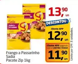 Tenda Atacado Frango a Passarinho Sadia Pacote Zip oferta