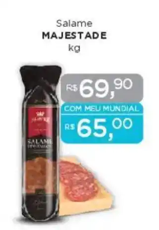 Supermercados Mundial Salame MAJESTADE oferta