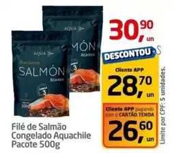 Tenda Atacado Filé de Salmão Congelado Aquachile Pacote oferta