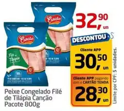 Tenda Atacado Peixe Congelado Filé de Tilápia Canção Pacote oferta