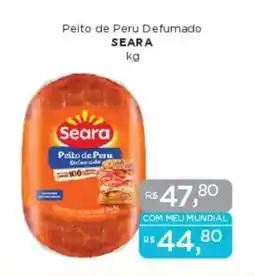 Supermercados Mundial Peito de Peru Defumado SEARA oferta