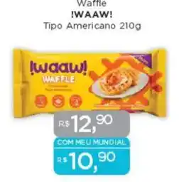 Supermercados Mundial Waffle !WAAW! Tipo Americano oferta