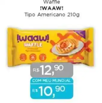 Supermercados Mundial Waffle !WAAW! Tipo Americano oferta