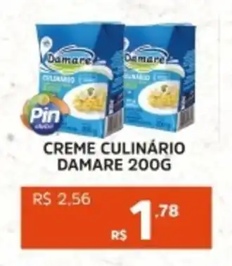 Pinheiro Supermercado Creme culinário damare oferta