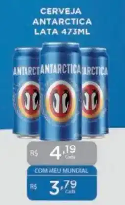 Supermercados Mundial Cerveja antarctica lata oferta