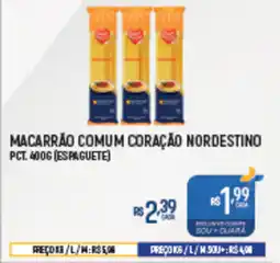 Supermercado Guará Macarrão comum coração nordestino pct. oferta