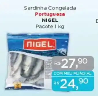 Supermercados Mundial Sardinha Congelada Portuguesa NIGEL Pacote oferta