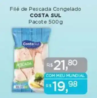 Supermercados Mundial Filé de Pescada Congelado COSTA SUL Pacote oferta