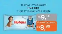 Supermercados Mundial Toalhas Umedecidas HUGGIES Tripla Proteção oferta