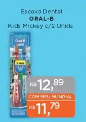 Supermercados Mundial Escova Dental ORAL-B Kids Mickey oferta