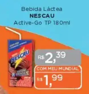 Supermercados Mundial Bebida Láctea NESCAU Active-Go TP oferta