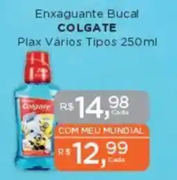 Supermercados Mundial Enxaguante Bucal COLGATE Plax Vários Tipos oferta