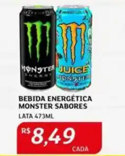 Assaí Atacadista Bebida energética monster sabores lata oferta