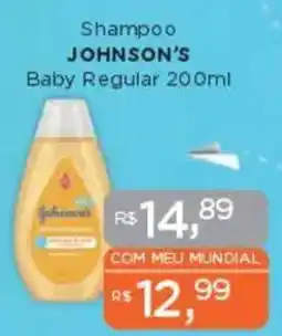 Supermercados Mundial Shampoo JOHNSON'S Baby Regular oferta