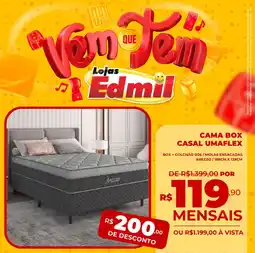 Edmil Cama box casal umaflex oferta