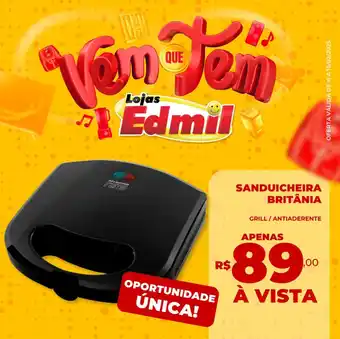 Edmil Sanduicheira britânia oferta