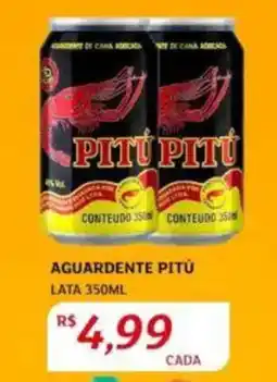 Assaí Atacadista Aguardente pitú lata oferta