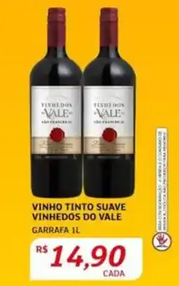 Assaí Atacadista Vinho tinto suave vinhedos do vale garrafa oferta