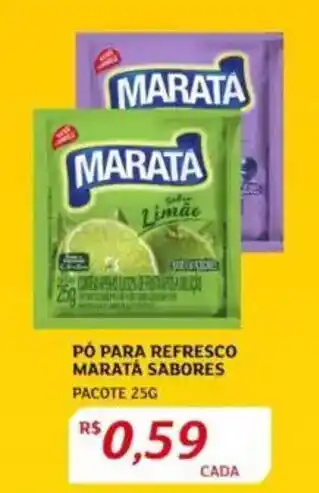 Assaí Atacadista Pó para refresco marata sabores pacote oferta