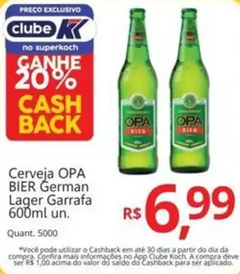 Supermercados Koch Cerveja OPA BIER German Lager Garrafa oferta