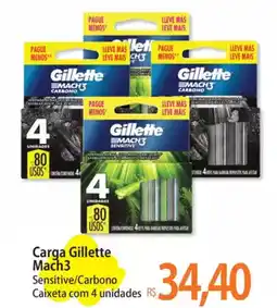 Atacadão Carga Gillette Mach3 oferta