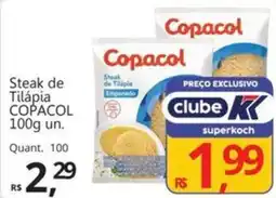 Supermercados Koch Steak de Tilápia COPACOL oferta