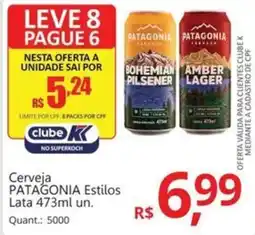 Supermercados Koch Cerveja PATAGONIA Estilos Lata oferta