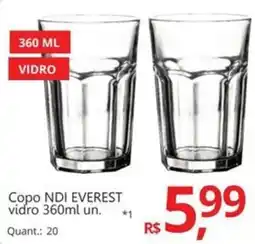 Supermercados Koch Copo NDI EVEREST vidro oferta