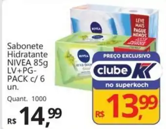 Supermercados Koch Sabonete Hidratante NIVEA oferta